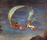 Adonis Led by Cupids to Venus, detail Francesco Albani